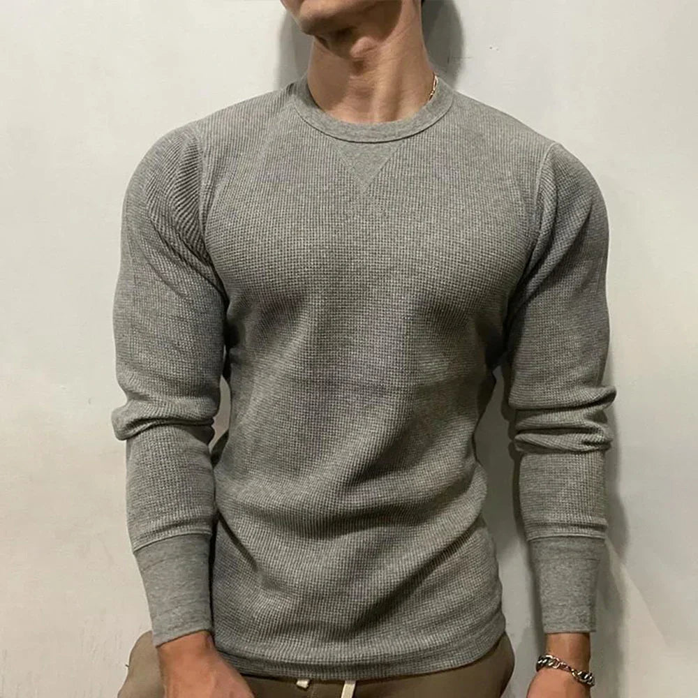 Herrens Muscle Fit Hösttröja – Bravone: Höstlöv Edition