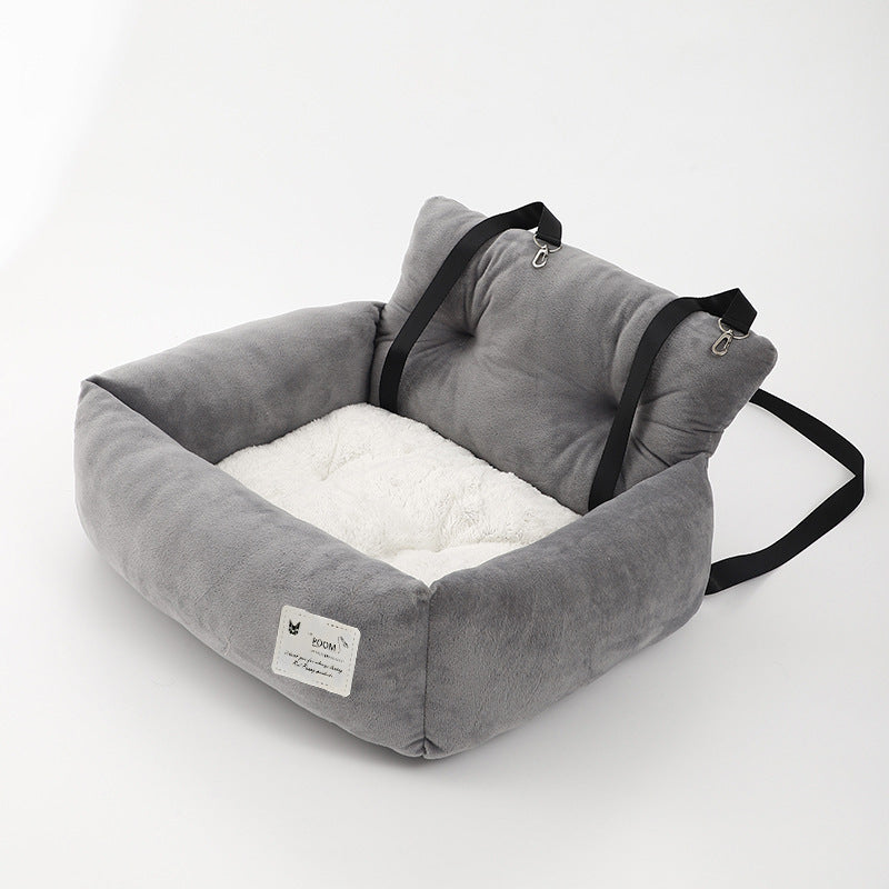 Säker Hundbilstol - CozyCanine - Grå, Komfort & Säkerhet