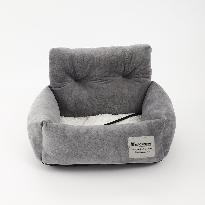 Säker Hundbilstol - CozyCanine - Grå, Komfort & Säkerhet