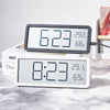 Stor Digital Väggklocka - LED Med Temperatur