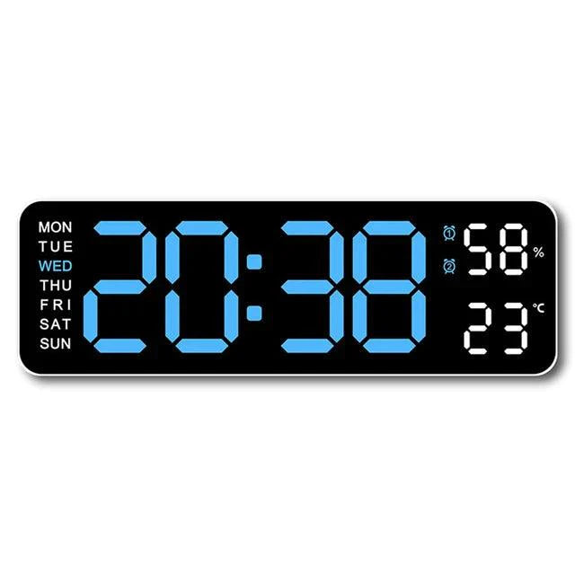 Stor Digital Väckarklocka | Multifunktionell Display | USB-strömförsörjning