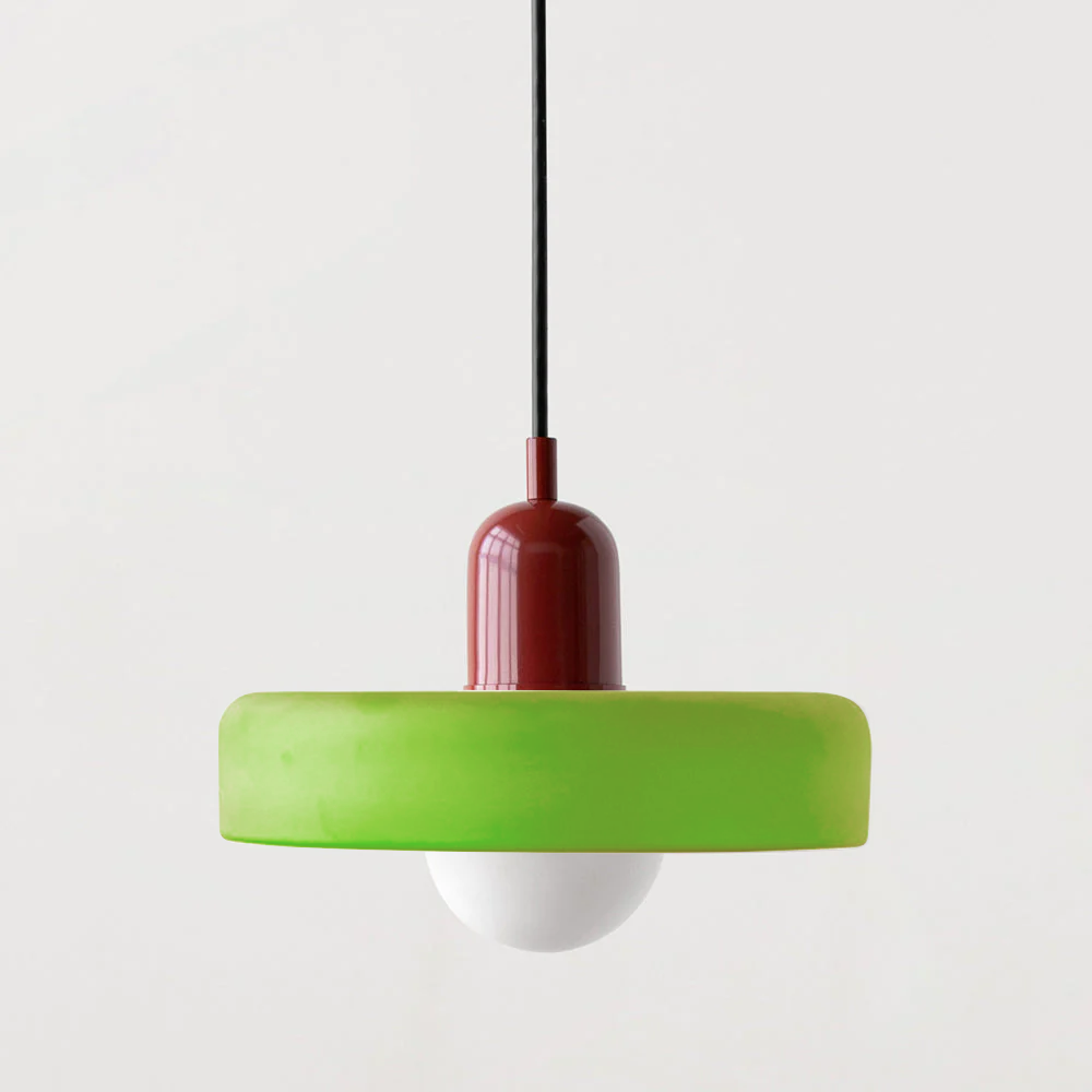 Färgglad Pendellampa i Bauhaus Stil - StiloGlas