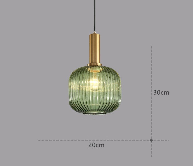 Retro Glas Pendellampa – ColorVibe