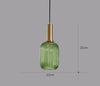 Retro Glas Pendellampa – ColorVibe