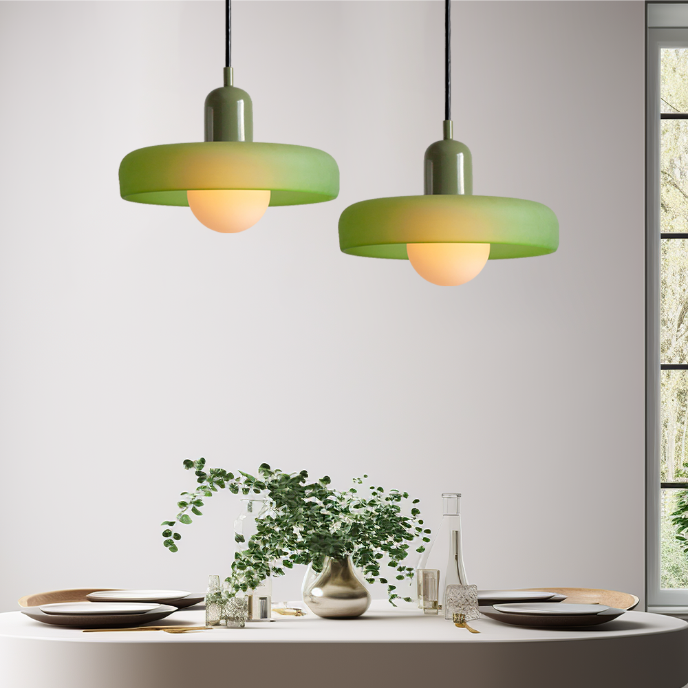 Färgglad Pendellampa i Bauhaus Stil - StiloGlas