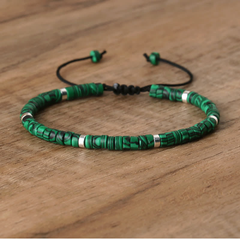 Flätad Armband med 2.4 mm Naturstenpärlor – Seraphina