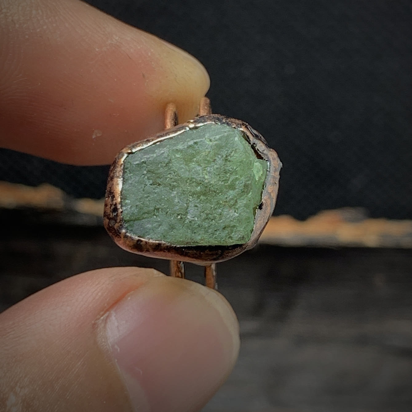 Naturlig råsten födelse ring – Selina