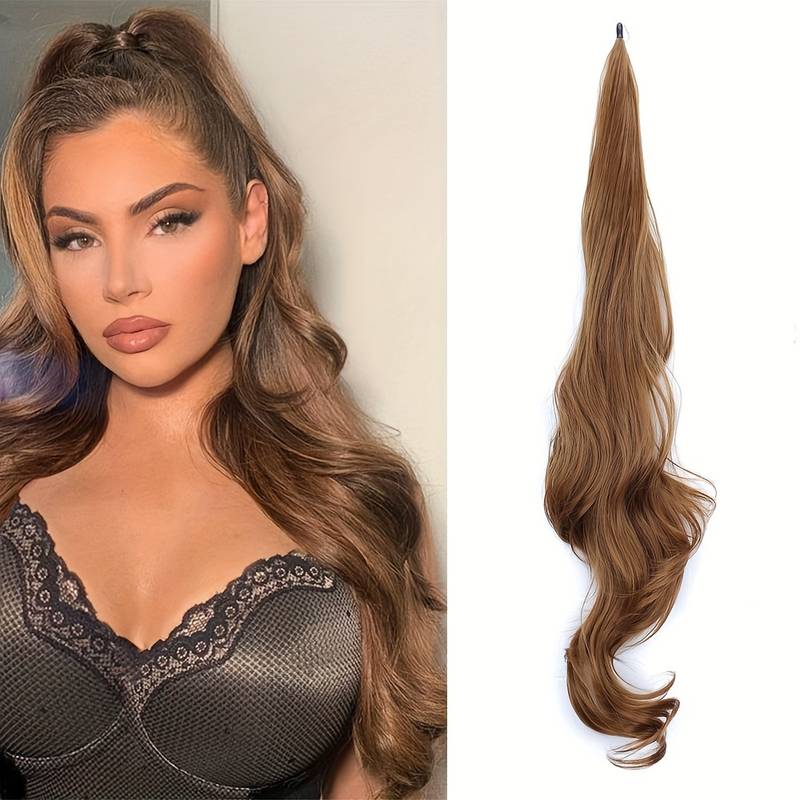 Flexibel Wrap-Around Hästsvans för Långt, Fylligt Hår - Selena