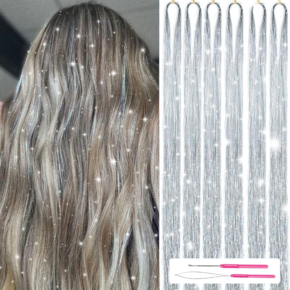 Glittrande Hår Tinsel Kit – Glittersträngar!