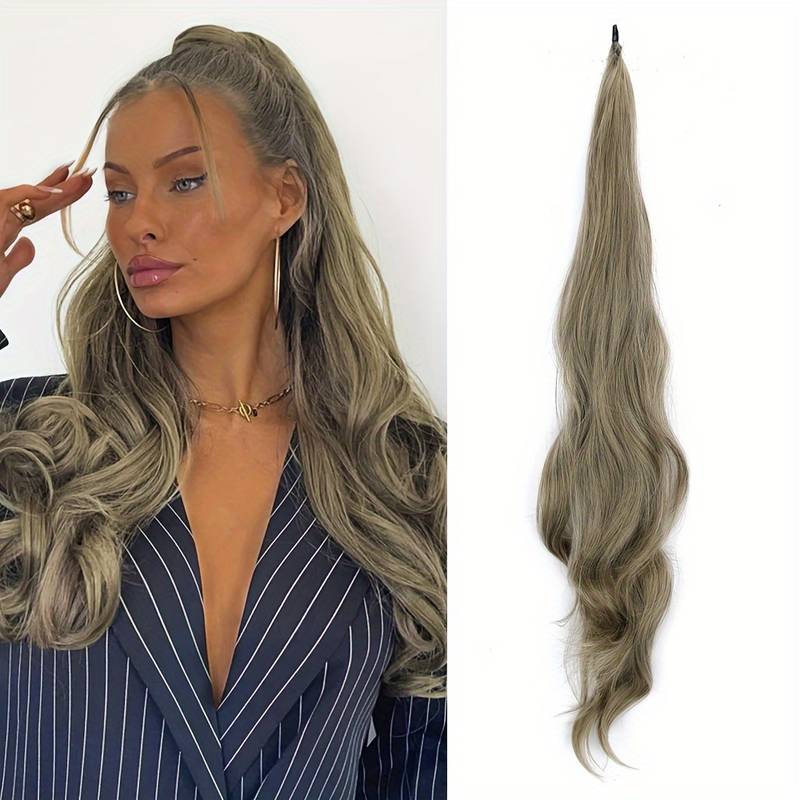 Flexibel Wrap-Around Hästsvans för Långt, Fylligt Hår - Selena