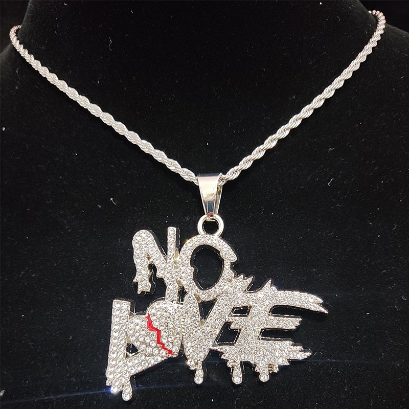 Sterling Mystique | Hip Hop Kubanska Kedjor NO LOVE Halsband