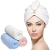 Mikrofiber Hårhandduk Wrap – Pack om 3