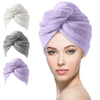 Mikrofiber Hårhandduk Wrap – Pack om 3