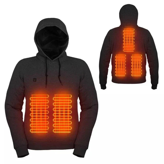 Uppvärmd Unisex Vinter Hoodie - WinterThermaHoodie