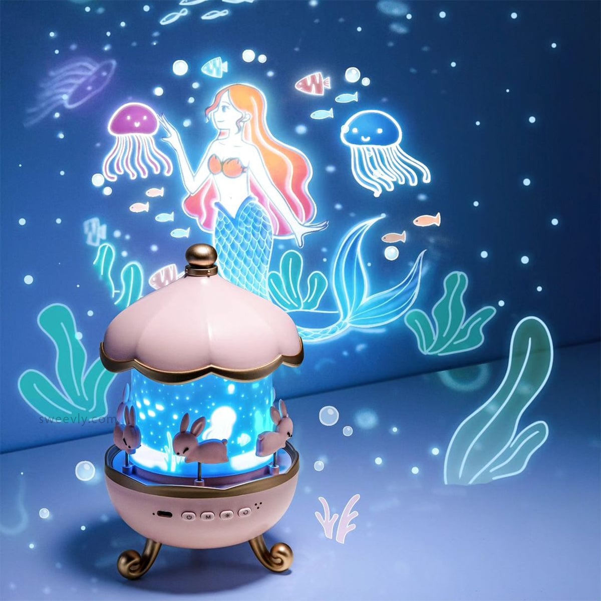Hello Kitty Stjärnhimmel Projektorlampa | Musiklåda Nattlampa