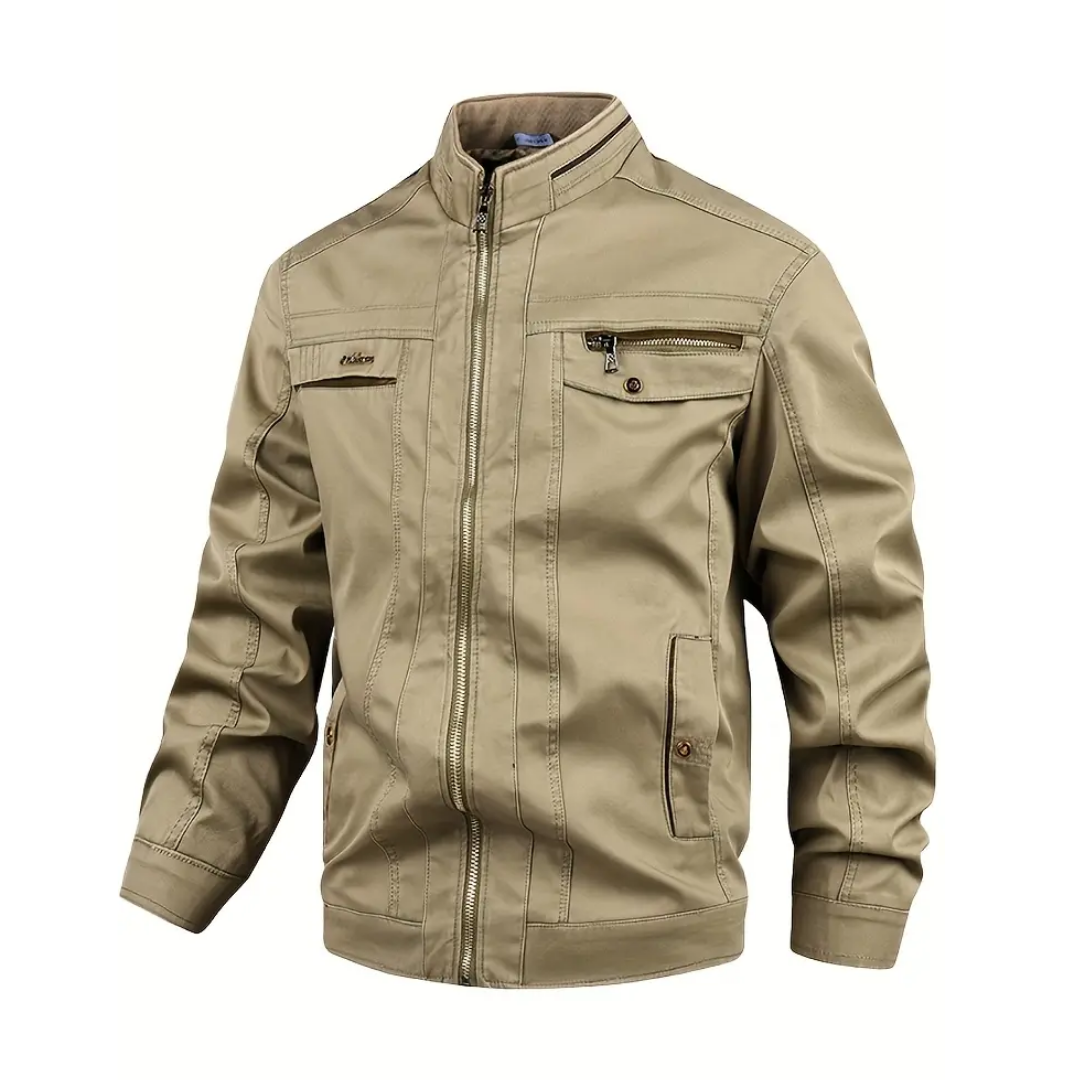 Herren Katoenen Höstjacka – Vindavvisande & Casual – Utomhus