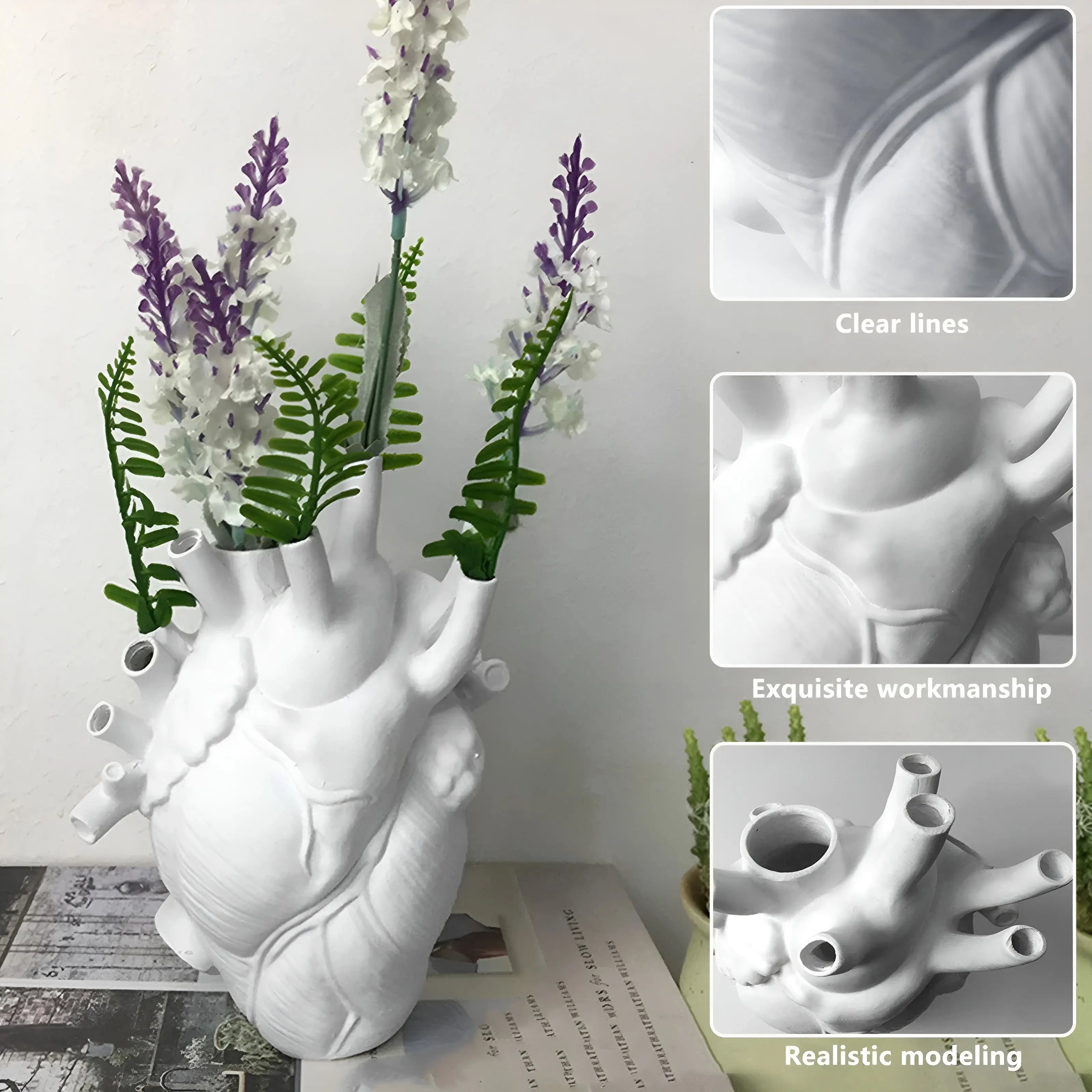 Grekisk-inspirerad hjärtformad vas – Elena