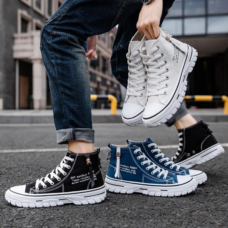 Höga Herr Sneakers - Modern Stil & Komfort