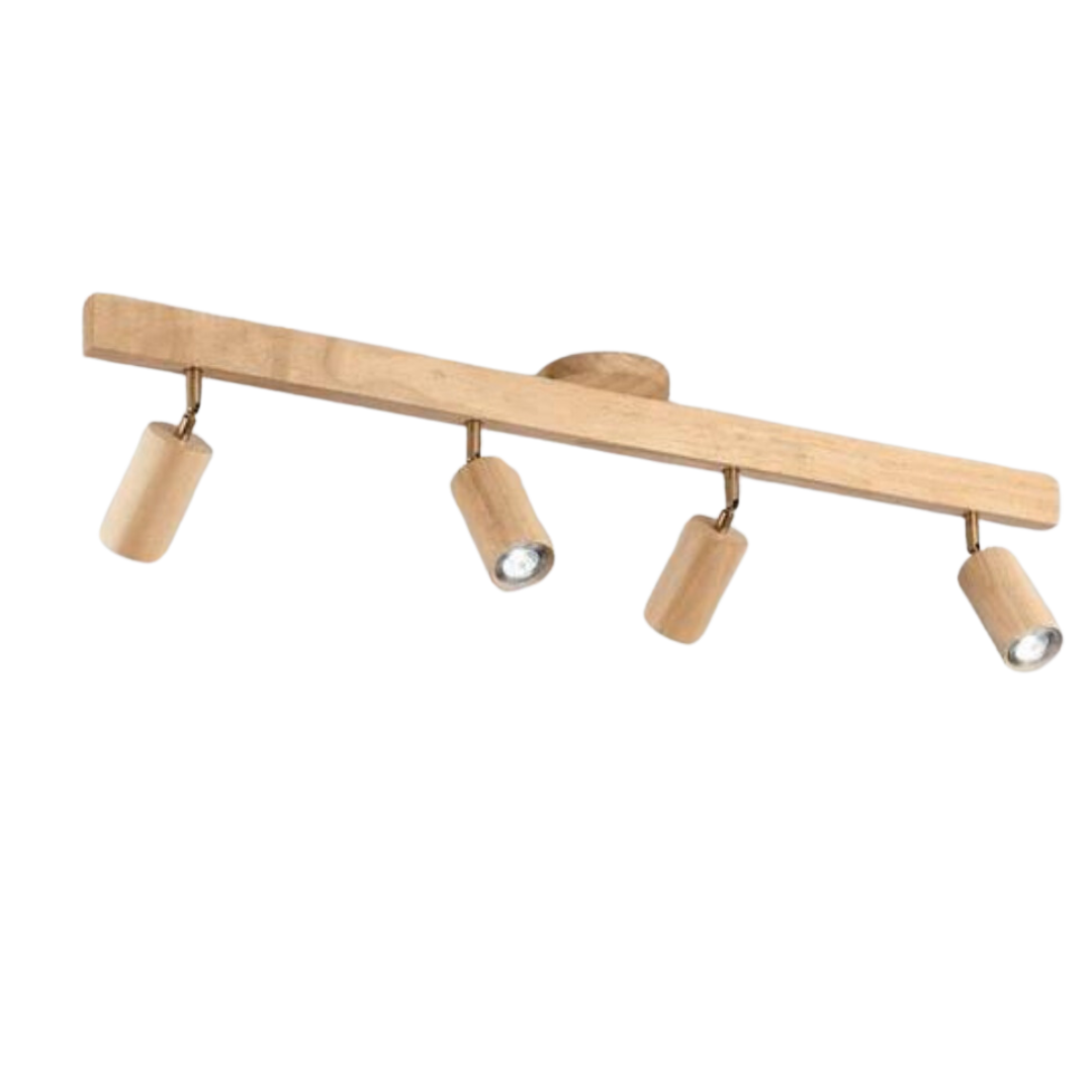 Justerbar Trä Takspotlight – EcoLux
