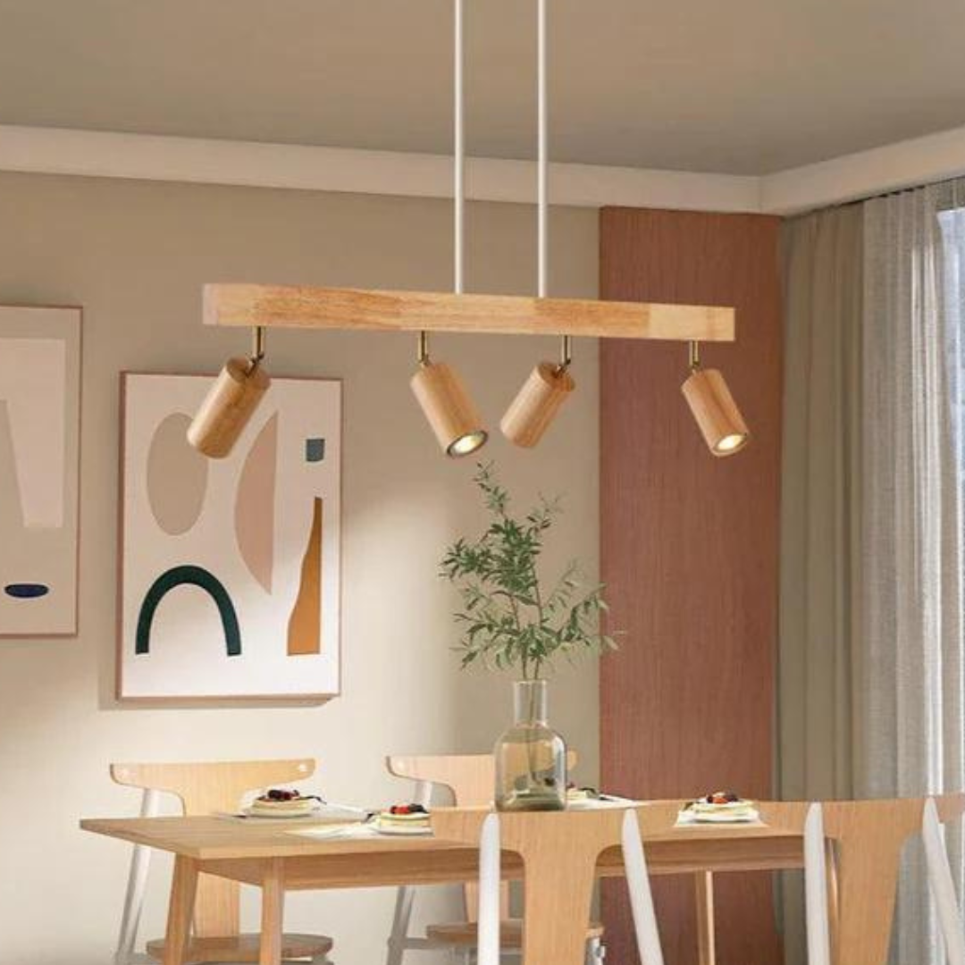 Justerbar Trä Takspotlight – EcoLux