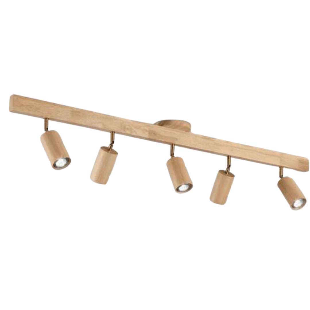 Justerbar Trä Takspotlight – EcoLux