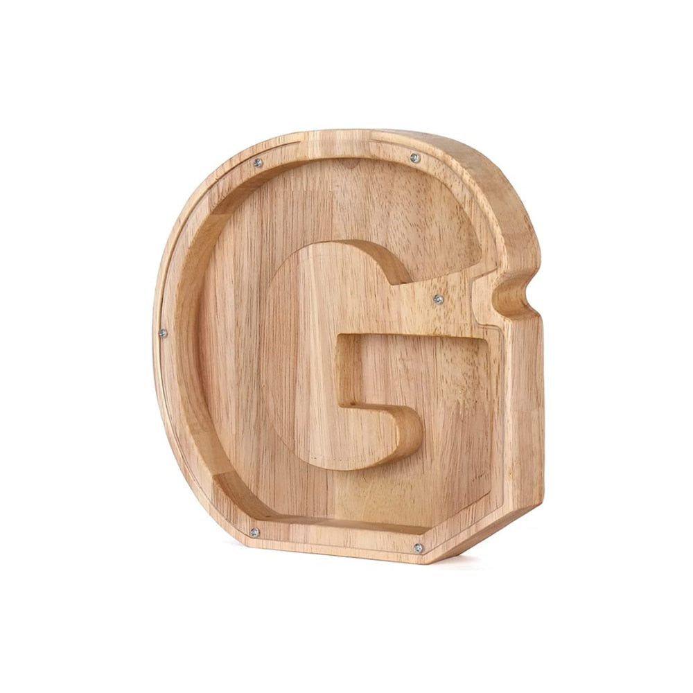Träbokstav Spara Grisen - LetterSaver