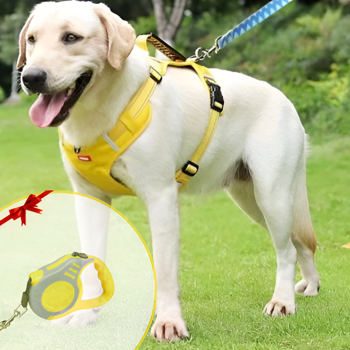 FlexPet Anti-Trek Hundsele - Andningsbar