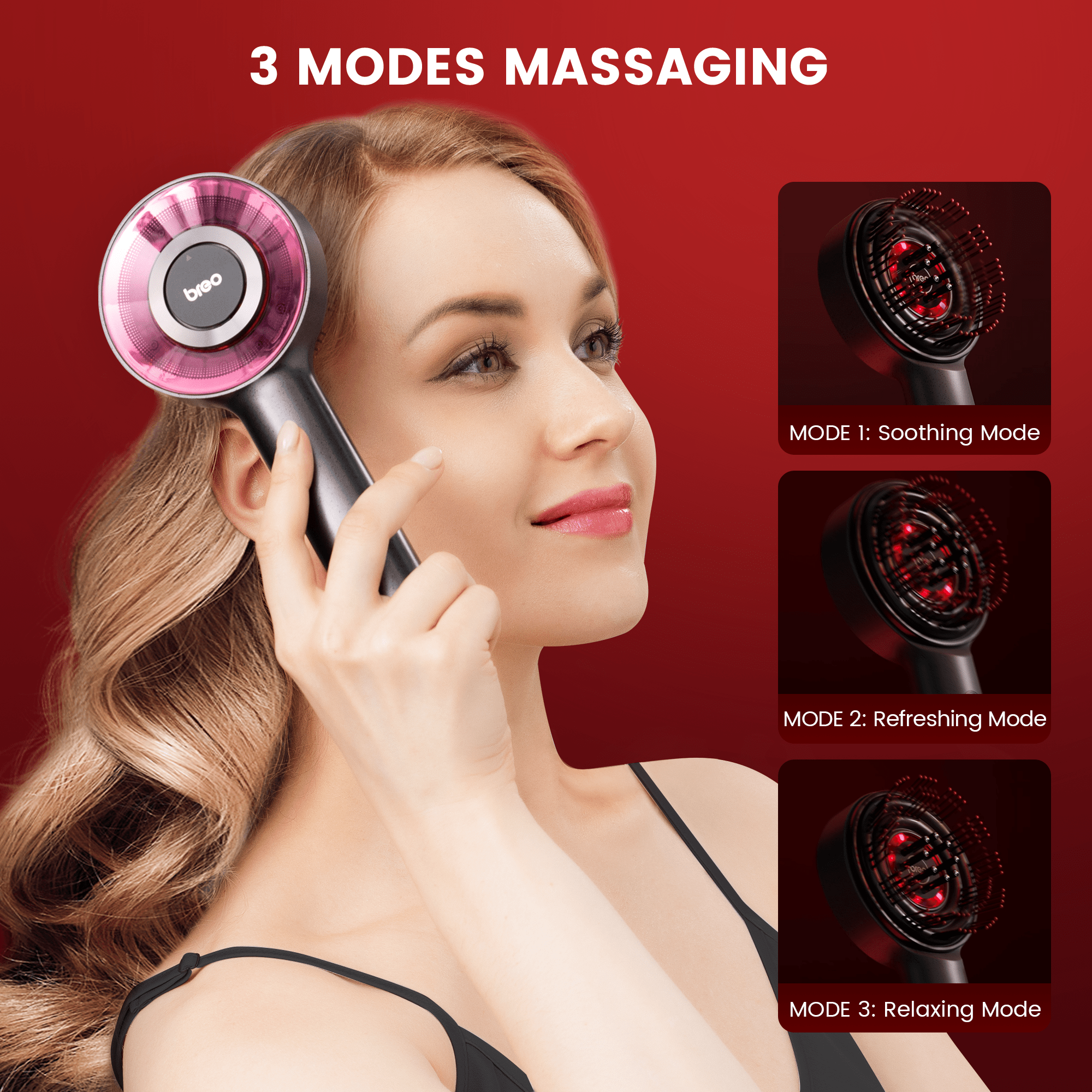Huvudbotten Massager Borste - Stressavlastande