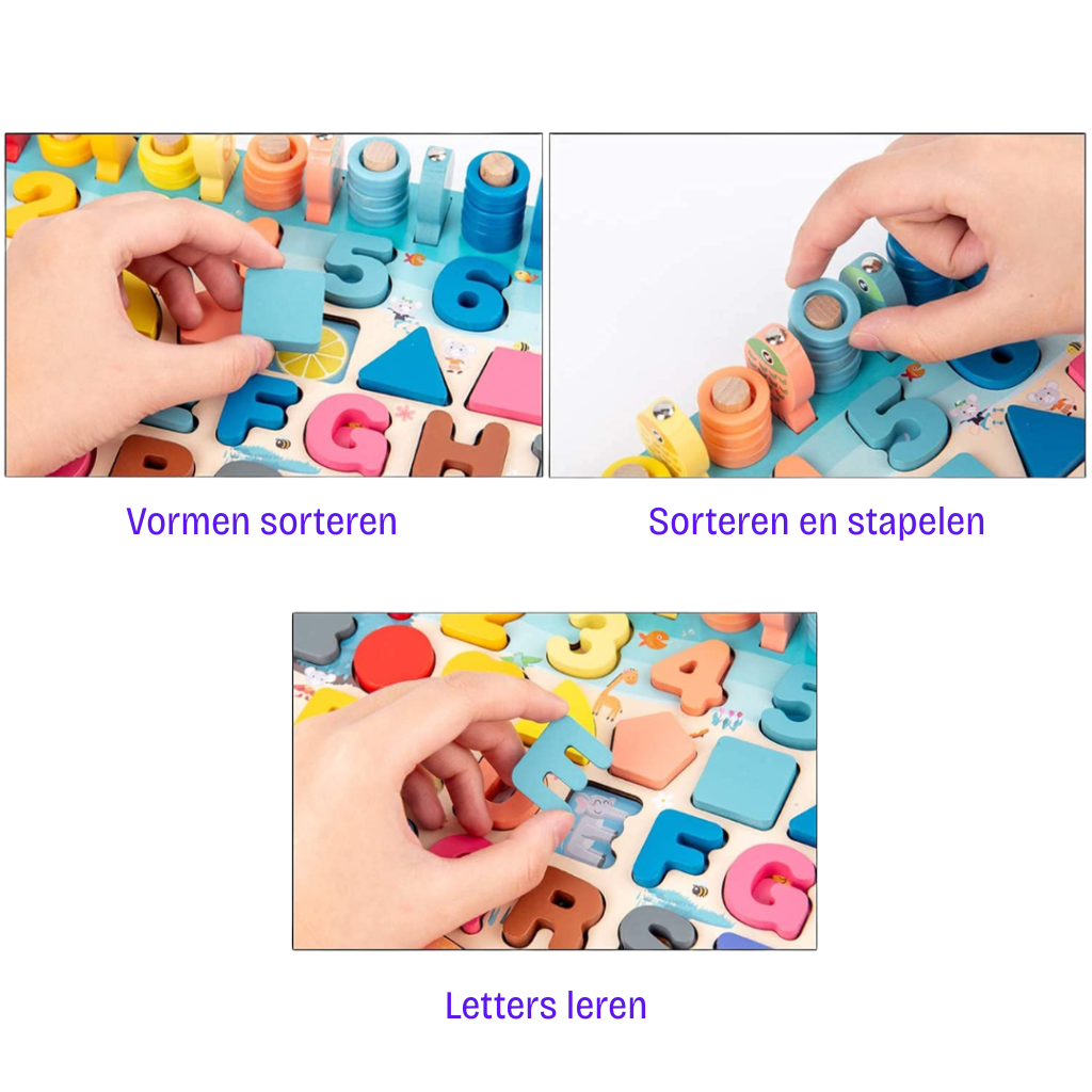 Montessori Trä Lekbräda | Utveckla Färdigheter för Spädbarn & Småbarn