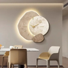Trä Väggklocka med LED-lampa | Stilren & Praktisk Design