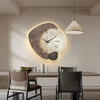 Trä Väggklocka med LED-lampa | Stilren & Praktisk Design