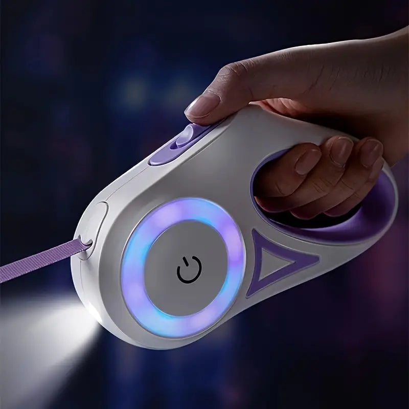 Upplyst Hundkoppel med Ficklampa – GlowGuard