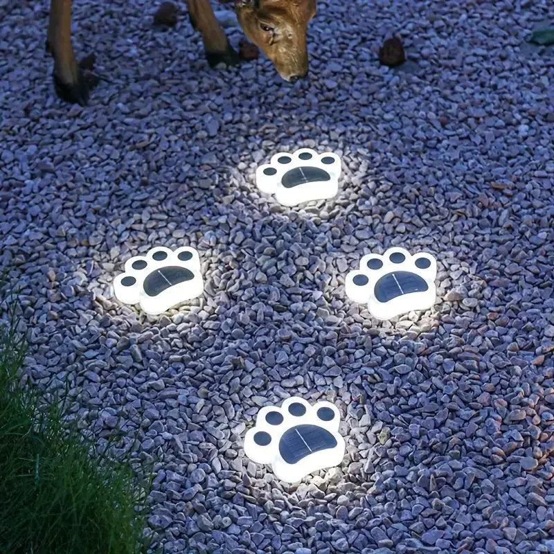 Trådlös Solenergi Tassavtryck Trädgårdsbelysning – PawsGlow