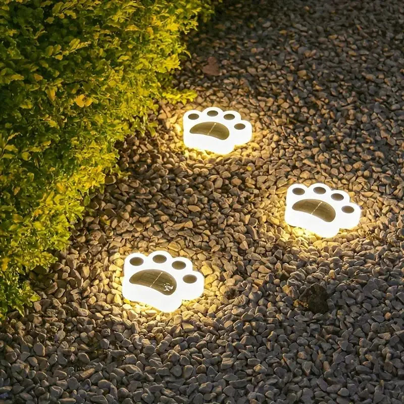 Trådlös Solenergi Tassavtryck Trädgårdsbelysning – PawsGlow