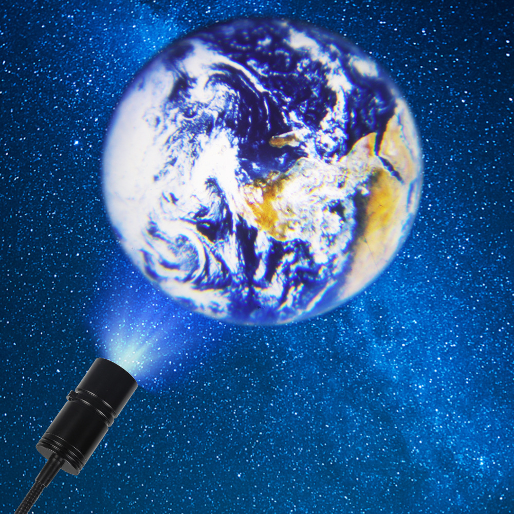 Projektion Lampa Jord och Måne – CelestiaGlow