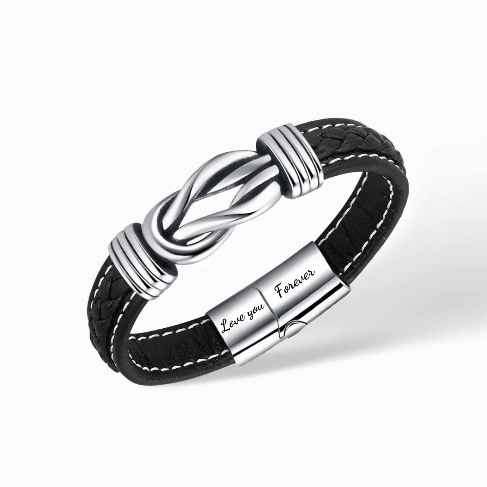 Infinity Läderarmband - Betydelsefull Gåva