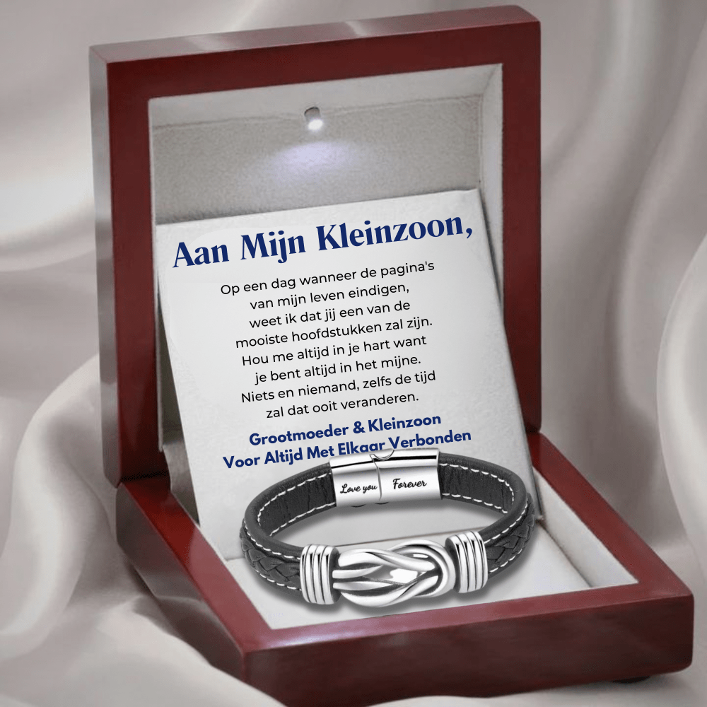 Infinity Läderarmband - Betydelsefull Gåva