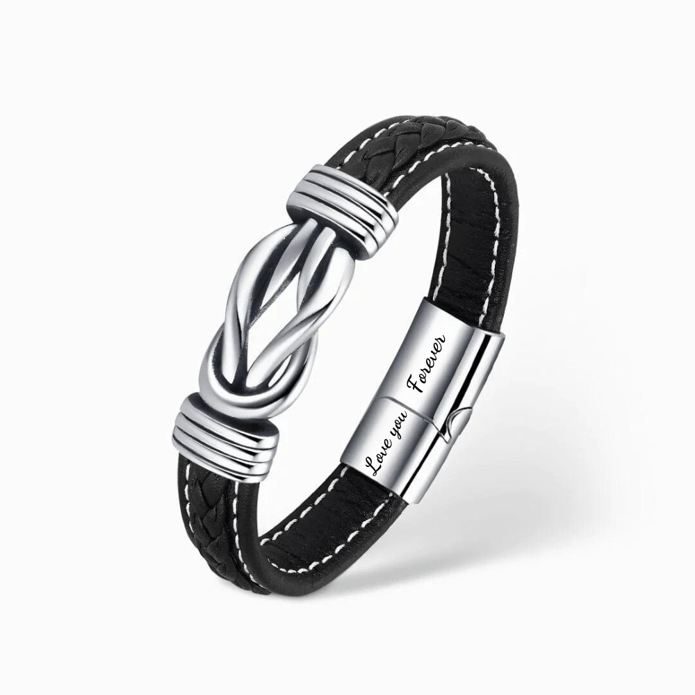 Infinity Läderarmband - Betydelsefull Gåva