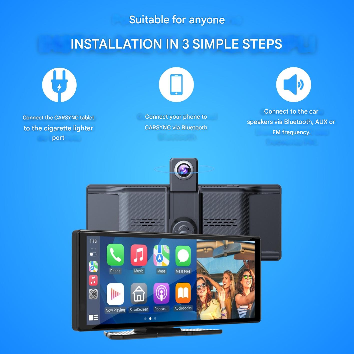 Trådlös CarPlay & Android Display – DriveOne