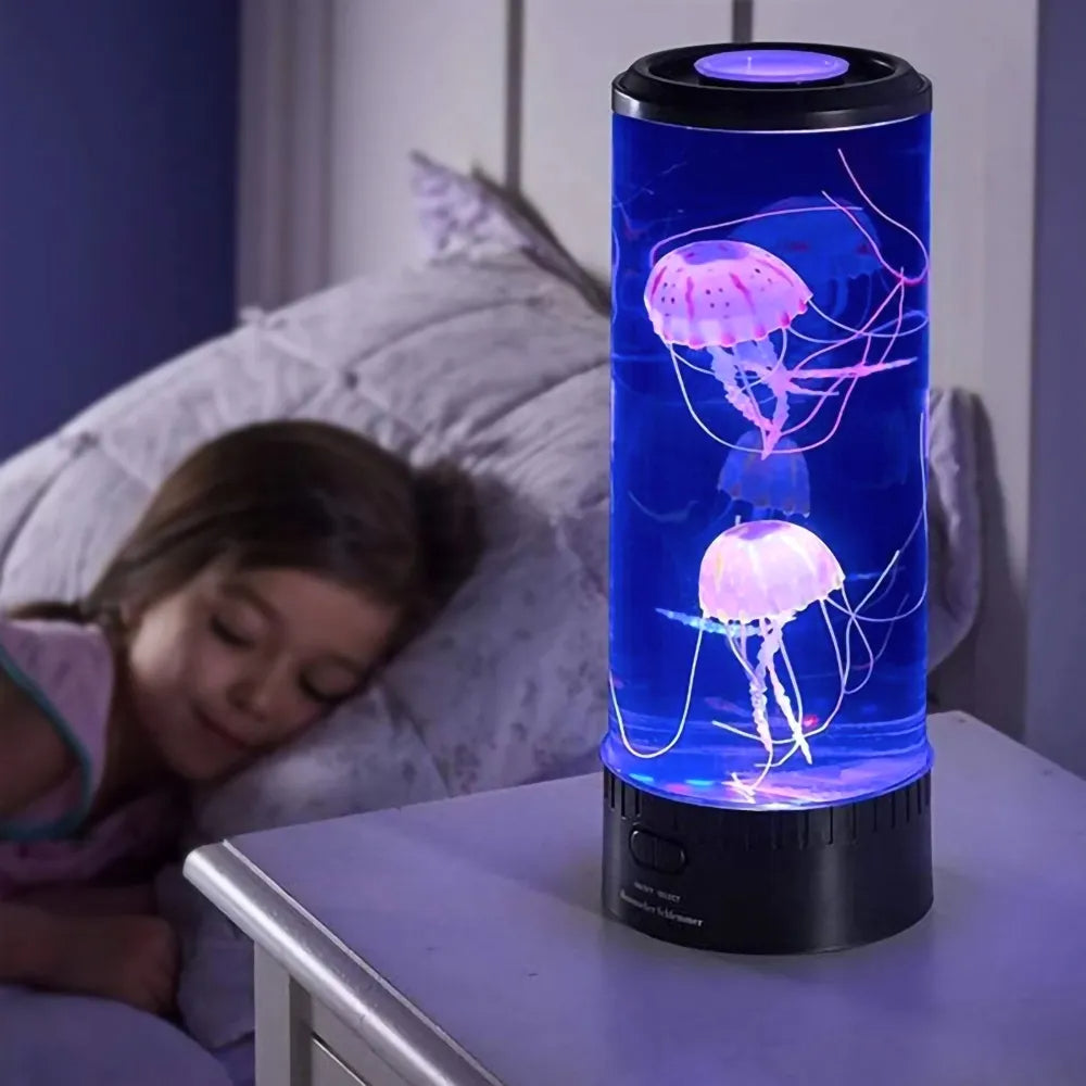 Jellyfish Bordslampa - Avkopplande Oceanstämning & Färger
