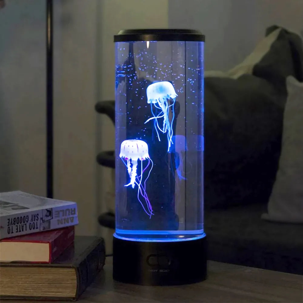 Jellyfish Bordslampa - Avkopplande Oceanstämning & Färger