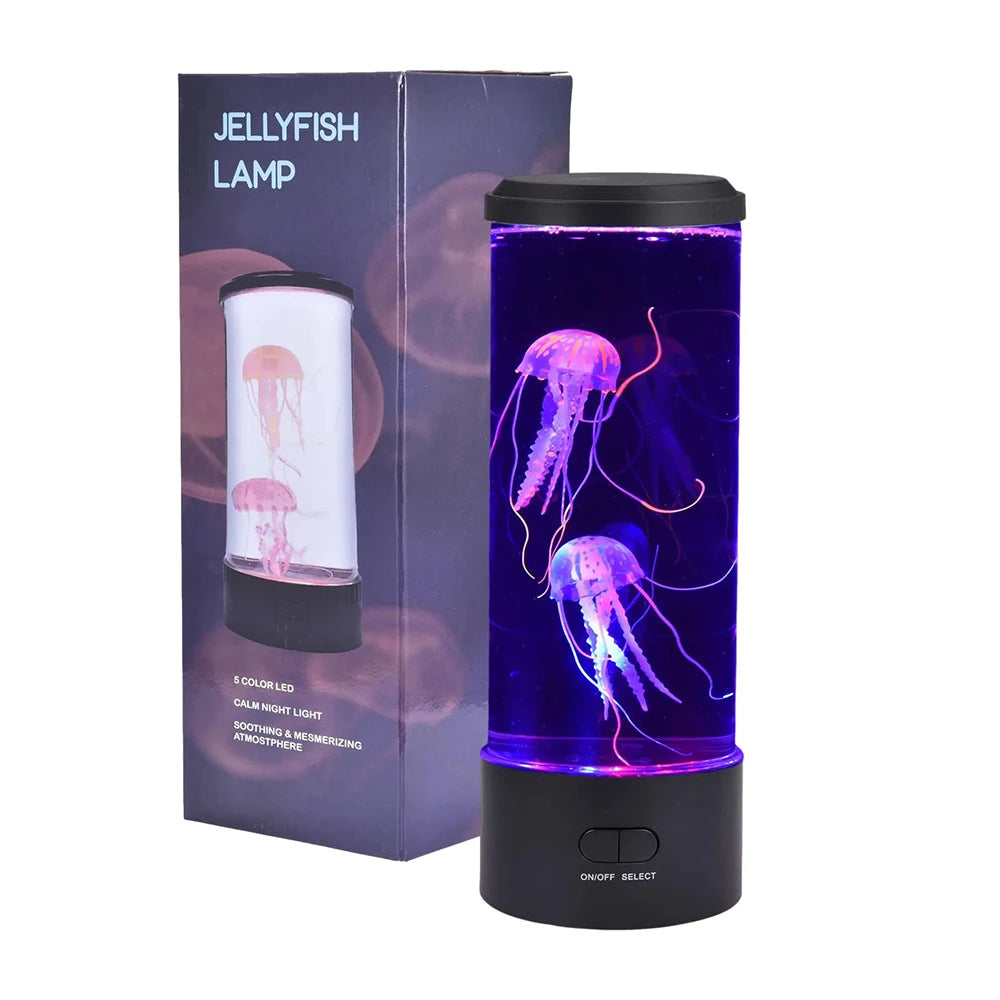 Jellyfish Bordslampa - Avkopplande Oceanstämning & Färger