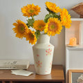Jurriaan | Keramik-Blumenvase mit Blumendesign