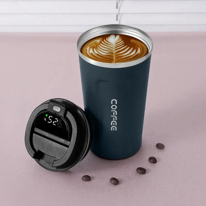 Termosmugg i rostfritt stål med smart temperaturskärm – TempMate
