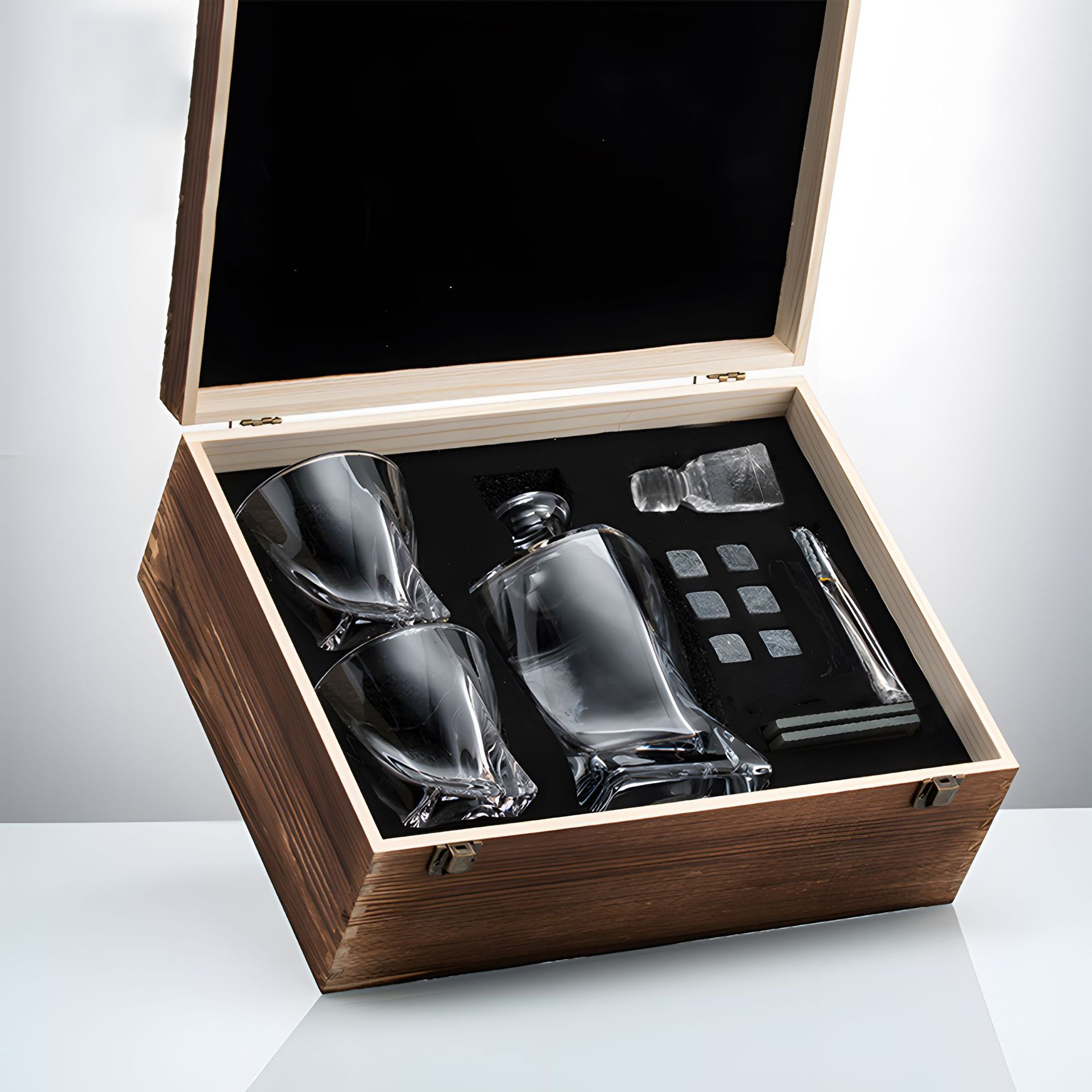 Lyxig Kristall Whiskey Karaff och Glas Set – WhiskeyWave