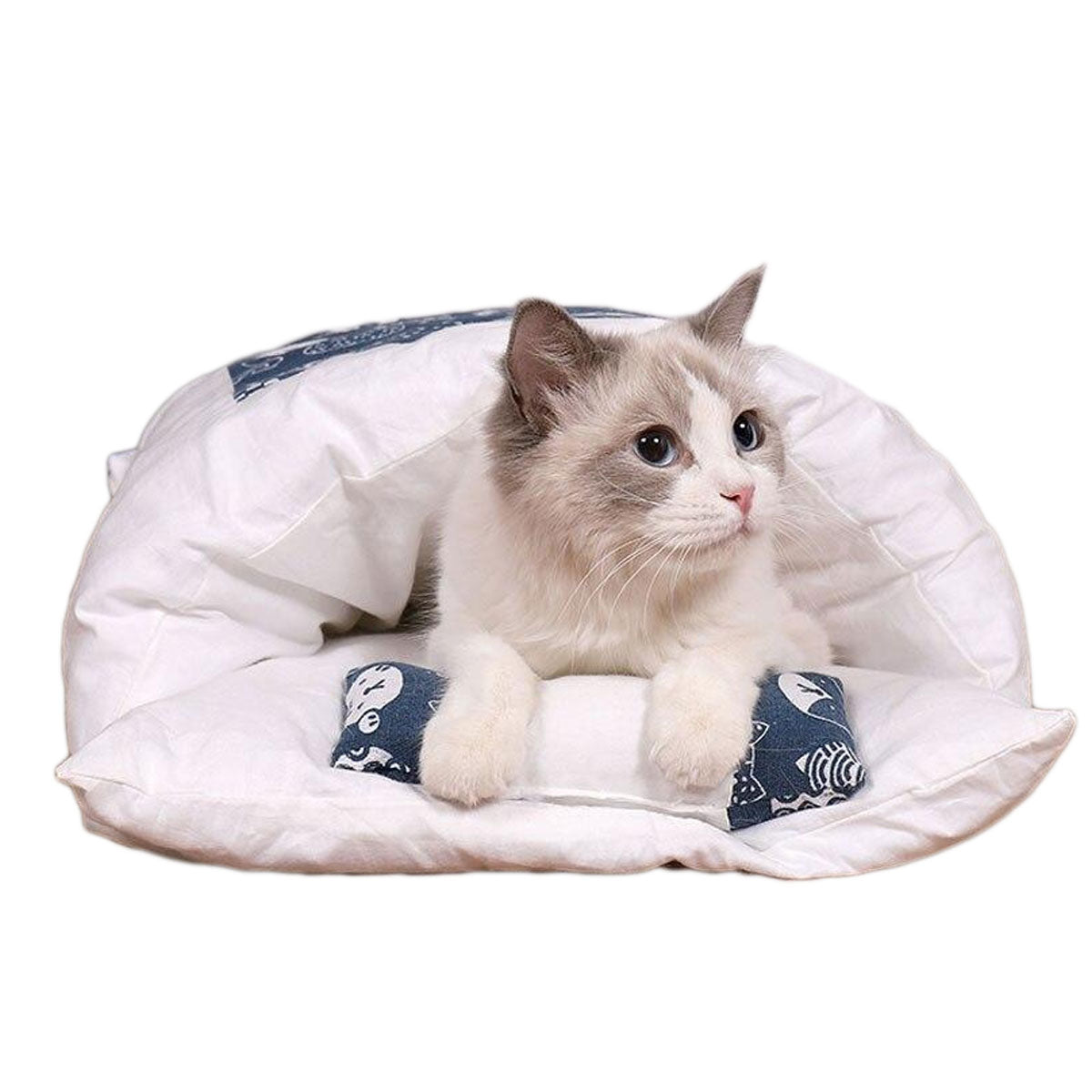 Vinterkatt Sovsäck – SnugKitty Frost Magic