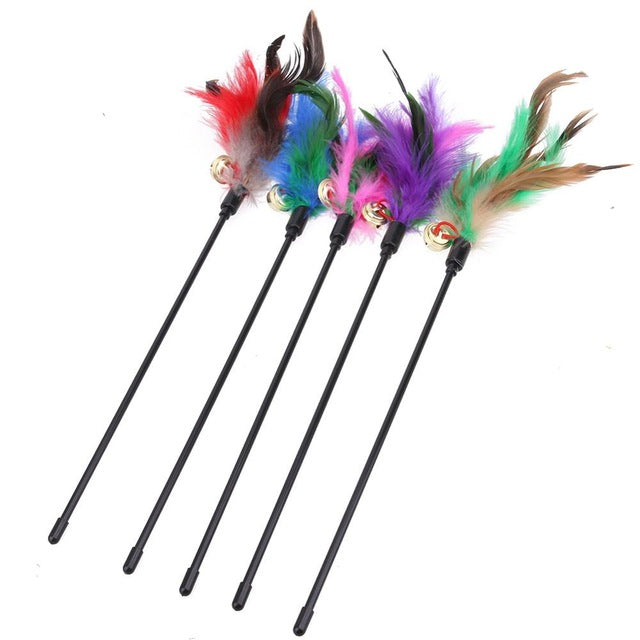 Kattleksak med Fjädrar (5 Delar) – FeatherChase
