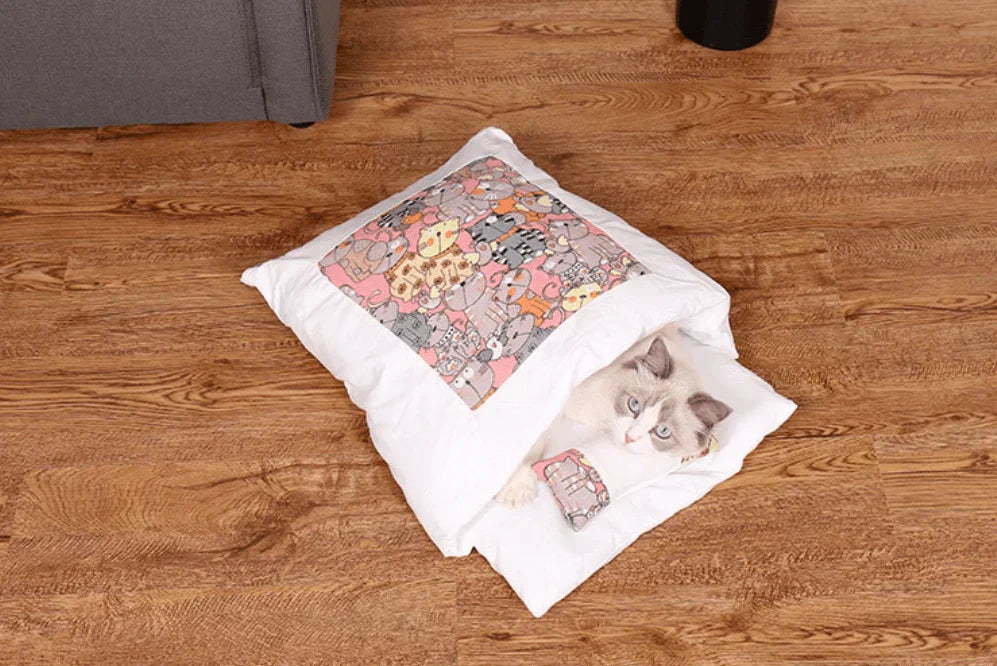 Vinterkatt Sovsäck – SnugKitty Frost Magic
