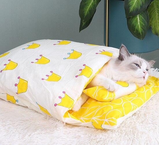 Vinterkatt Sovsäck – SnugKitty Frost Magic