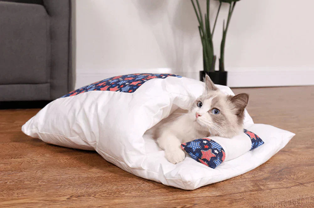 Vinterkatt Sovsäck – SnugKitty Frost Magic